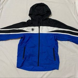 Nike blue and black windbreaker jacket